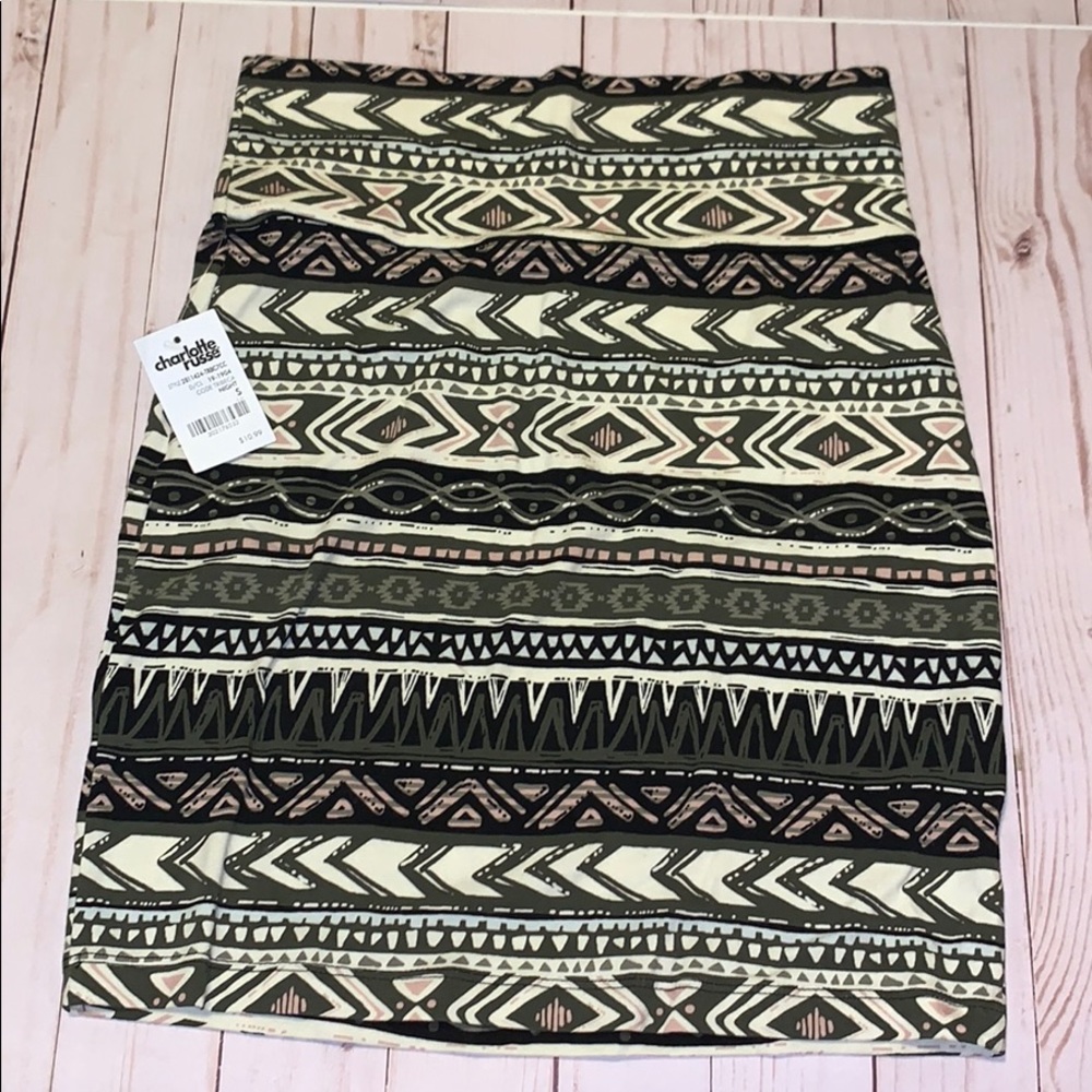 Patterned Mini Skirt